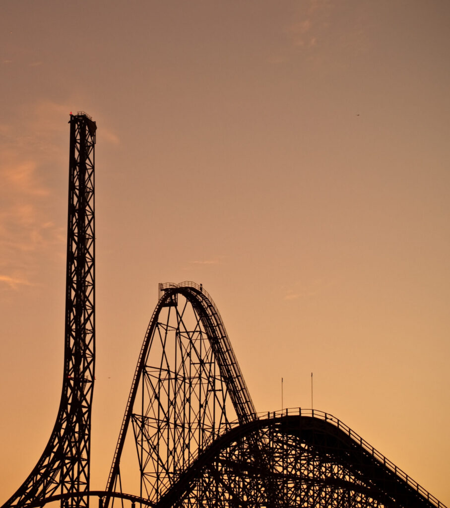 X2 roller coaster at Six Flags Magic Mountain